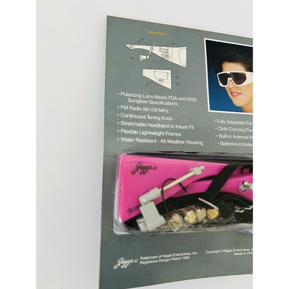 Vintage 80's Brodmann Radio Sunglasses Rare Hipster Retro Throwback Nostalgia - Picture 7 of 7